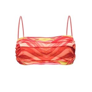 Brand-new, never-worn Andrea IYAMAH Aiko Crop Top | Sunset - Sunset / S/M